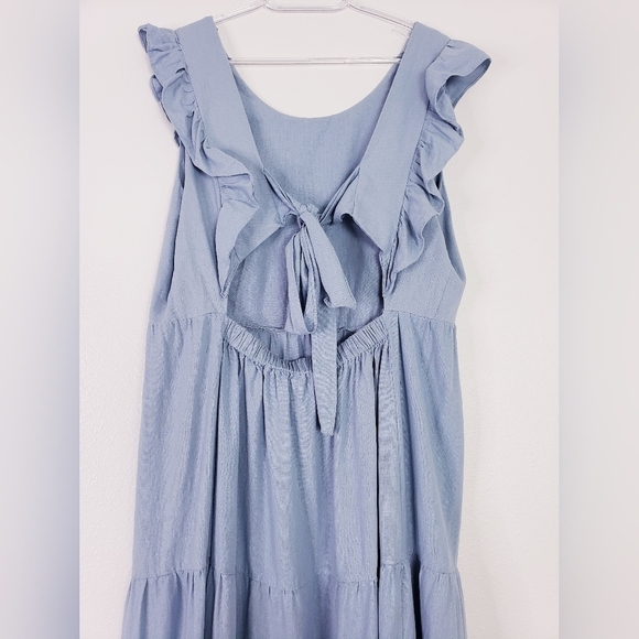 MSK Open Back Maxi Ruffle Dress - Picture 5 of 7